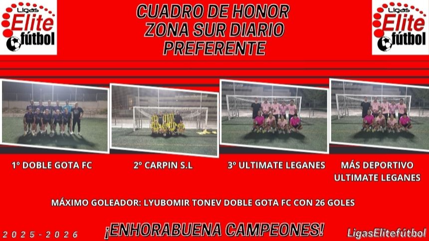CUADRO DE HONOR ZONA SUR DIARIO PREFERENTE